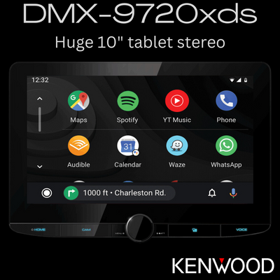 Kenwood DMX9720XDS 10" wireless carplay android auto tablet