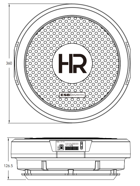 ESB HR 11 SW Spare Wheel Subwoofer