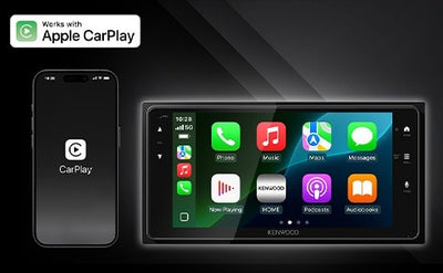 Kenwood DMX723ws wide fit car stereo with CarPlay/AndroidAuto