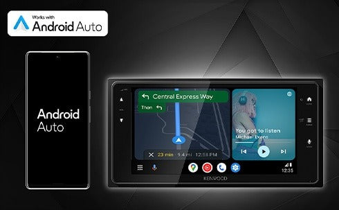 Kenwood DMX723ws wide fit car stereo with CarPlay/AndroidAuto